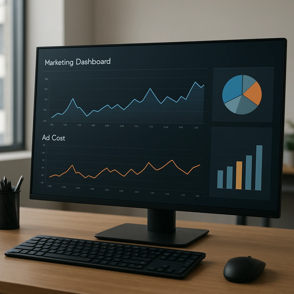 Comparer le trafic SEO et les performances Google Ads sur un tableau de bord