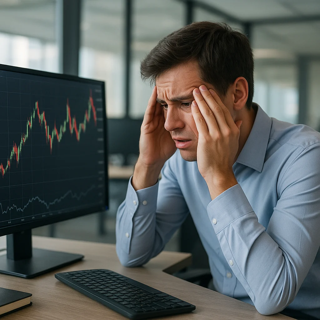 Trader débutant face à la volatilité des marchés