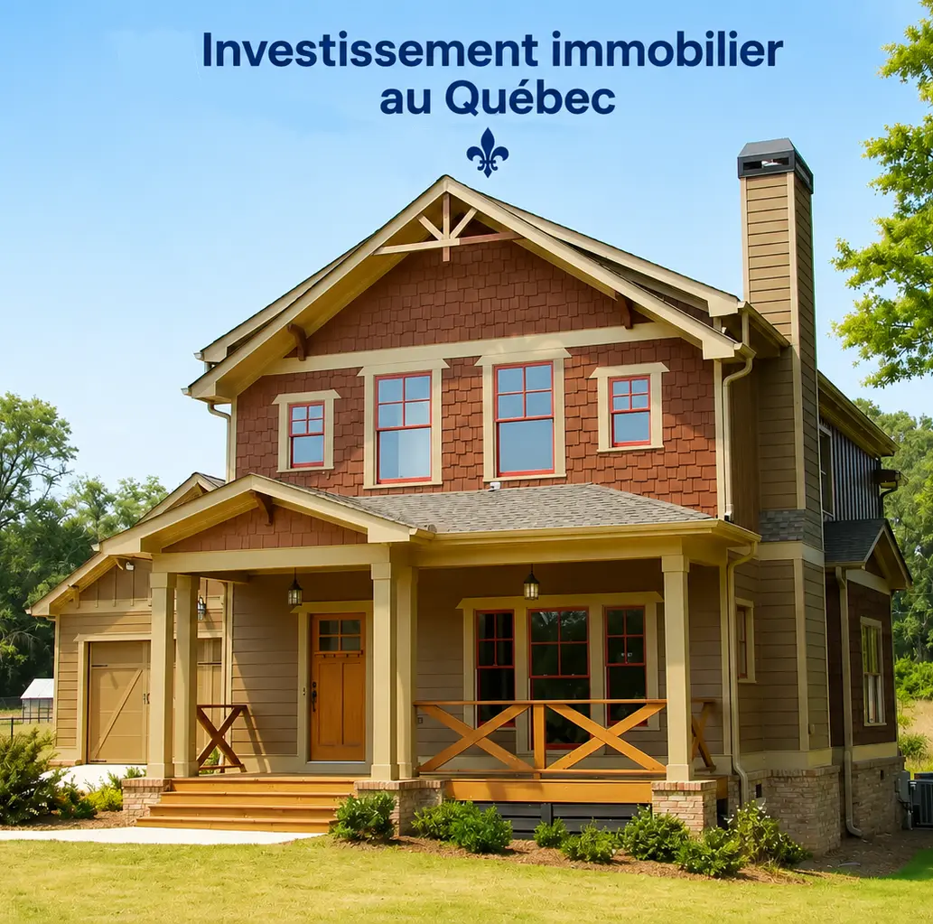 Investissement immobilier au Québec avec maison résidentielle et analyse d’un projet d’achat